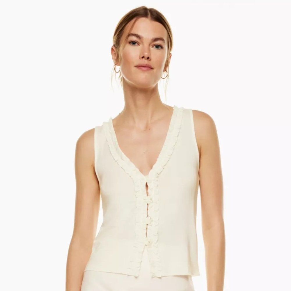 NWT Aritzia Wilfred Cantata Tank Light Birch XS